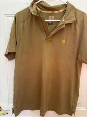 Merrell Olive Green Short-Sleeve Polo with Logo